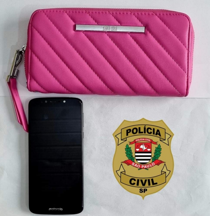 Polícia Civil recupera bolsa e celular roubados de vítimas de assalto a clínica veterinária em Birigui