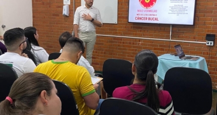 CÂNCER BUCAL E O CIGARRO ELETRÔNICO FOI TEMA DE PALESTRA NA UNIMED ANDRADINA