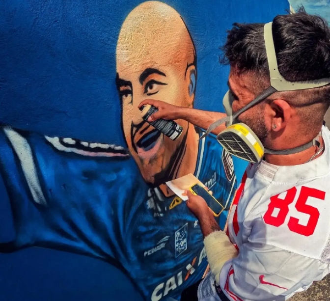 Artista Tizy Graffiti será responsável por mural na Galeria Popular de Andradina em projeto de R$ 87,5 mil