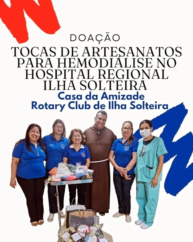 Hospital Regional de Ilha Solteira recebe doação de tocas da Casa da Amizade