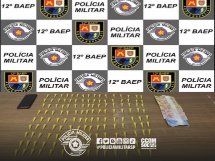 BAEP de Araçatuba apreende menor com 142 pinos de cocaína, alvo de combate ao crime Praça da Fumaça