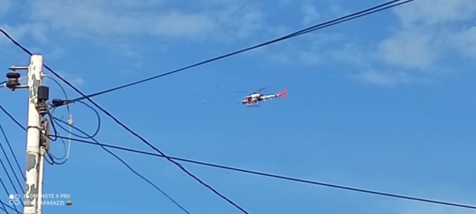 Presença forte da PM é vista em Castilho com helicóptero que movimentou 12 cidades