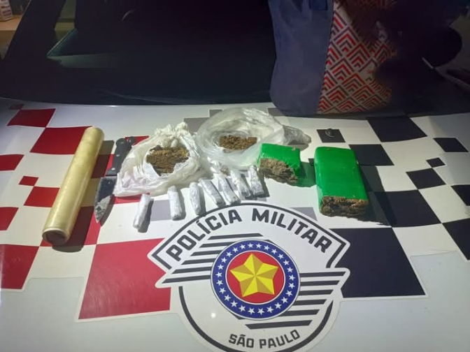 Mulher é presa por tráfico de drogas pela Polícia Militar de Ilha Solteira