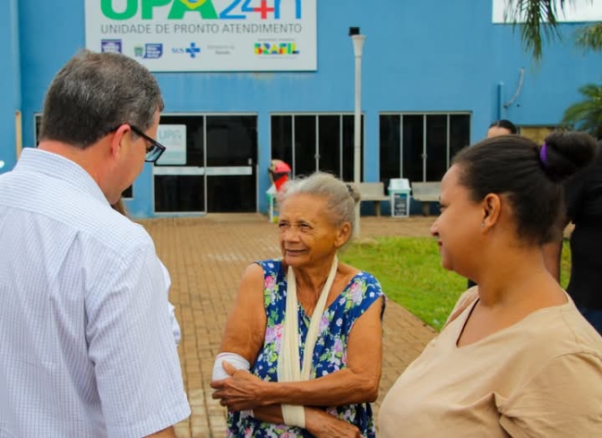 PREFEITO DE TRÊS LAGOAS VISITOU A UPA - UNIDADE DE PRONTO ATENDIMENTO