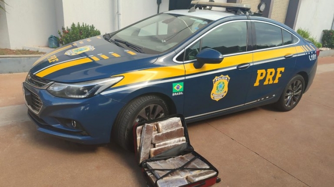 Polícia Rodoviária Federal apreende 26 Kg de maconha em Água Clara