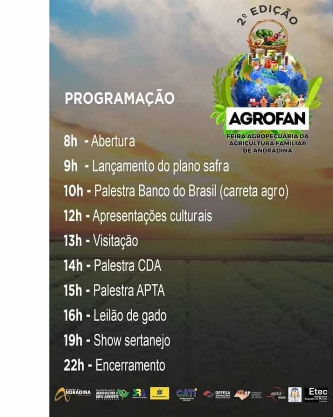 Sindicato Rural de Andradina informa programação da AGROFAN