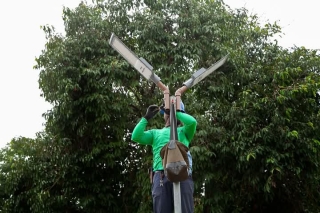 Iluminação de praças passam por análises técnicas em Andradina