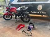 Polícia Civil de Mirandópolis apreende moto sem placa usada para fazer manobras perigosas