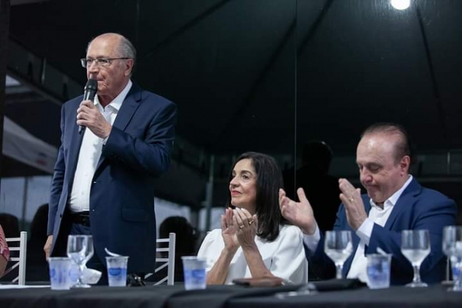 Vice-presidente Geraldo Alckmin anuncia 2 UBS e Escola em Tempo Integral para Andradina