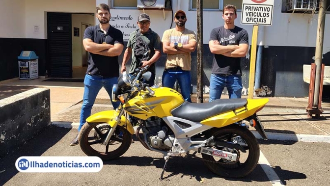 Polícia Civil de Ilha Solteira encontra na zona rural motocicleta furtada na zona norte