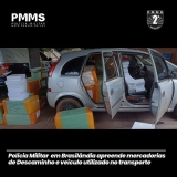 Polícia Militar de Brasilândia faz apreensão de mercadorias de descaminho