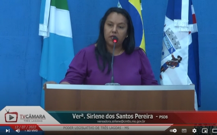 Vereadora Sirlene solicita contratação de mais médicos para unidade de saúde de Três Lagoas