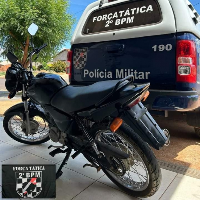 Polícia Militar de Três Lagoas recuperara uma motocicleta furtada e realiza a prisão do receptador