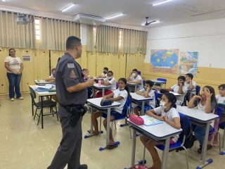 Polícia Militar de Sud Mennucci iniciou o PROERD na rede municipal de ensino