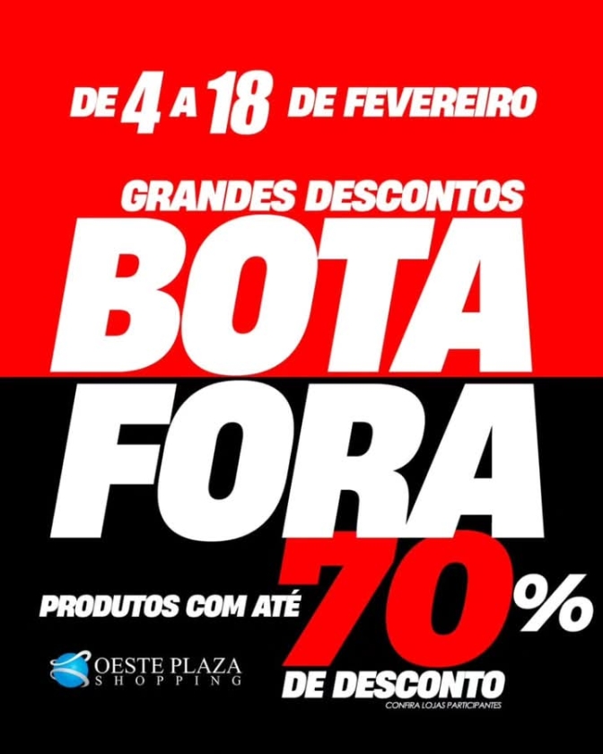 EM ANDRADINA COMEÇOU O BOTA FORA DO OESTE PLAZA SHOPPING