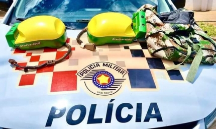 Polícia Militar de SUD MENNUCCI prende em flagrante 02 autores de furto qualificado