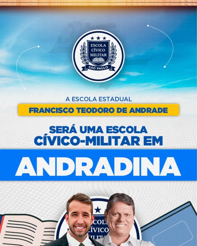 “FRANCISCO THEODORO” SERÁ A 1ª ESCOLA CÍVICO-MILITAR DA REGIÃO DE ANDRADINA