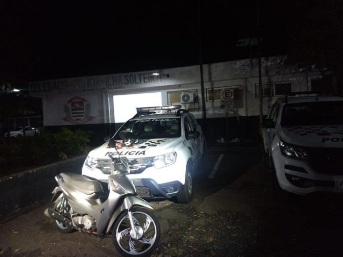 POLÍCIA MILITAR AGE RÁPIDO E RECUPERA MOTOCICLETA FURTADA EM PEREIRA BARRETO