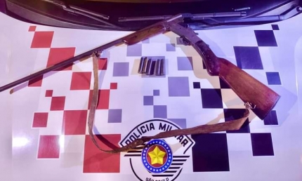 IRMÃO PRESO PELA POLÍCIA MILITAR DE SUD MENNUCCI POR AMEAÇA E POSSE DE ARMA APÓS BRIGA EM FAMÍLIA