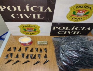 DISE de Araçatuba prende indivíduo com pinos de cocaína, alvo de investigação bairro Claudionor Cinti