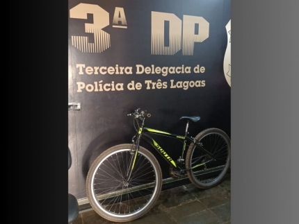 Polícia Civil prende em flagrante, acusado de roubar bicicleta em Três Lagoas