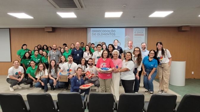 Colaboradores(as) da Suzano arrecadam 1,8 tonelada de alimentos para a Rede Feminina de Combate ao Câncer de Três Lagoas