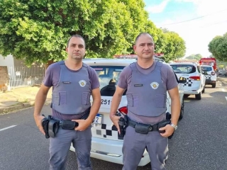 HERÓIS!! POLICIAIS MILITARES SALVAM PESSOA ACAMADA EM INCÊNDIO EM DRACENA.