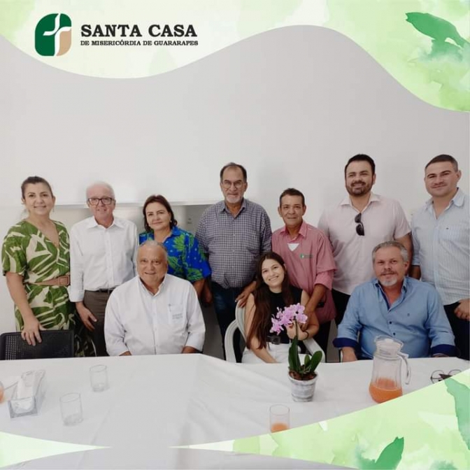 Prefeitura de Guararapes faz reunião com Santa Casa de Guararapes e Santa Casa de Araçatuba