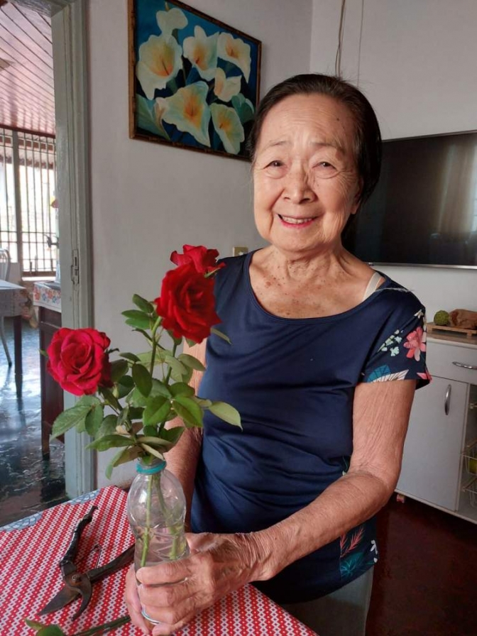 ANDRADINA CHORA  A PERDA DA SENHORA  ALEGRE HIDEKO ONO AOS 84 ANOS