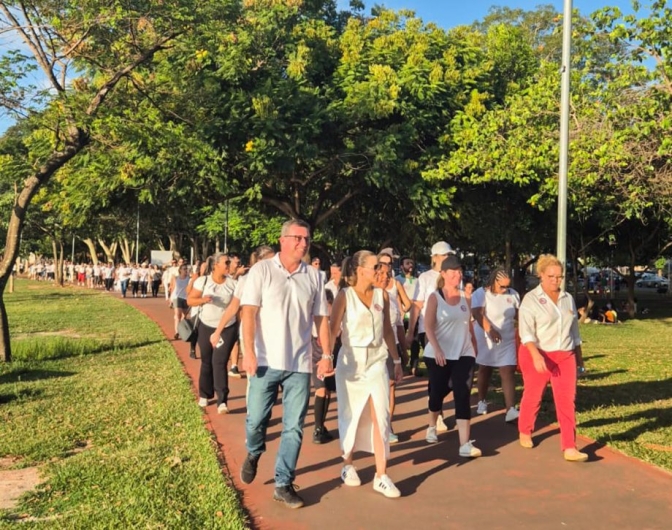 Caminhada pela Paz reúne comunidade três-lagoense em ato de conscientização e valorização das mulheres