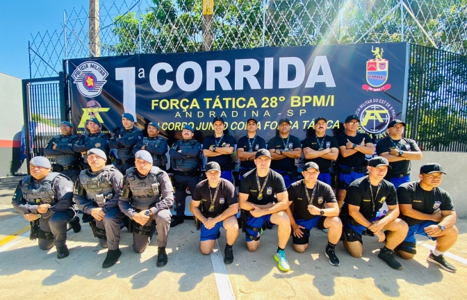 1° Corrida da Força Tática do 28º BPM/I de Andradina é Sucesso e Já Tem Nova Edição Marcada para 2025