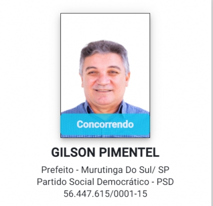 Ministério Público Eleitoral pede impugnação de candidatura de Gilson Pimentel em Murutinga do Sul