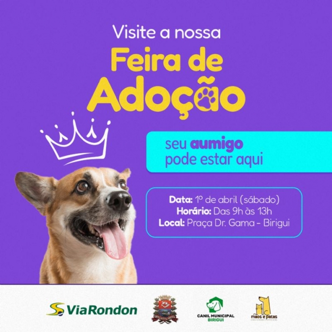 ViaRondon realiza feira de adoção de animais em Birigu