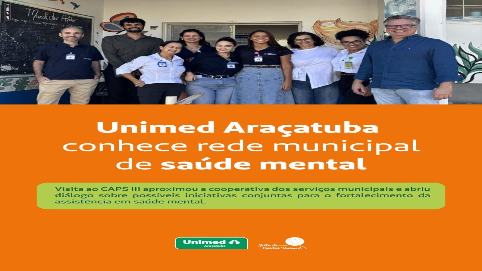 Unimed Araçatuba conhece rede municipal de saúde mental 