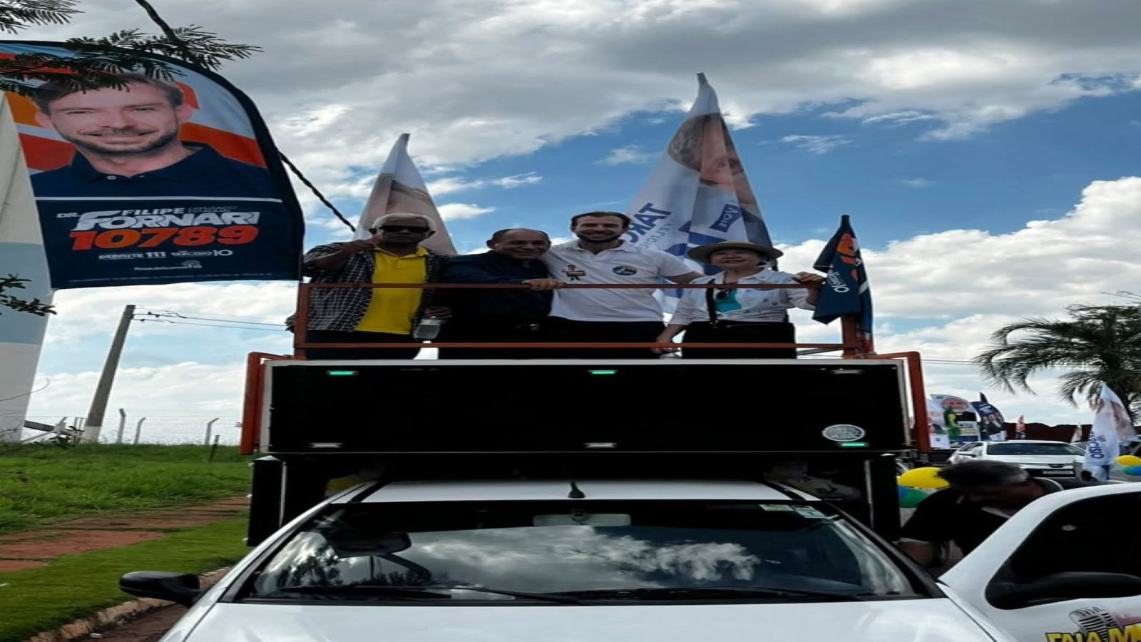 Carreata de Dr. Filipe Fornari leva clima de campanha à Andradina