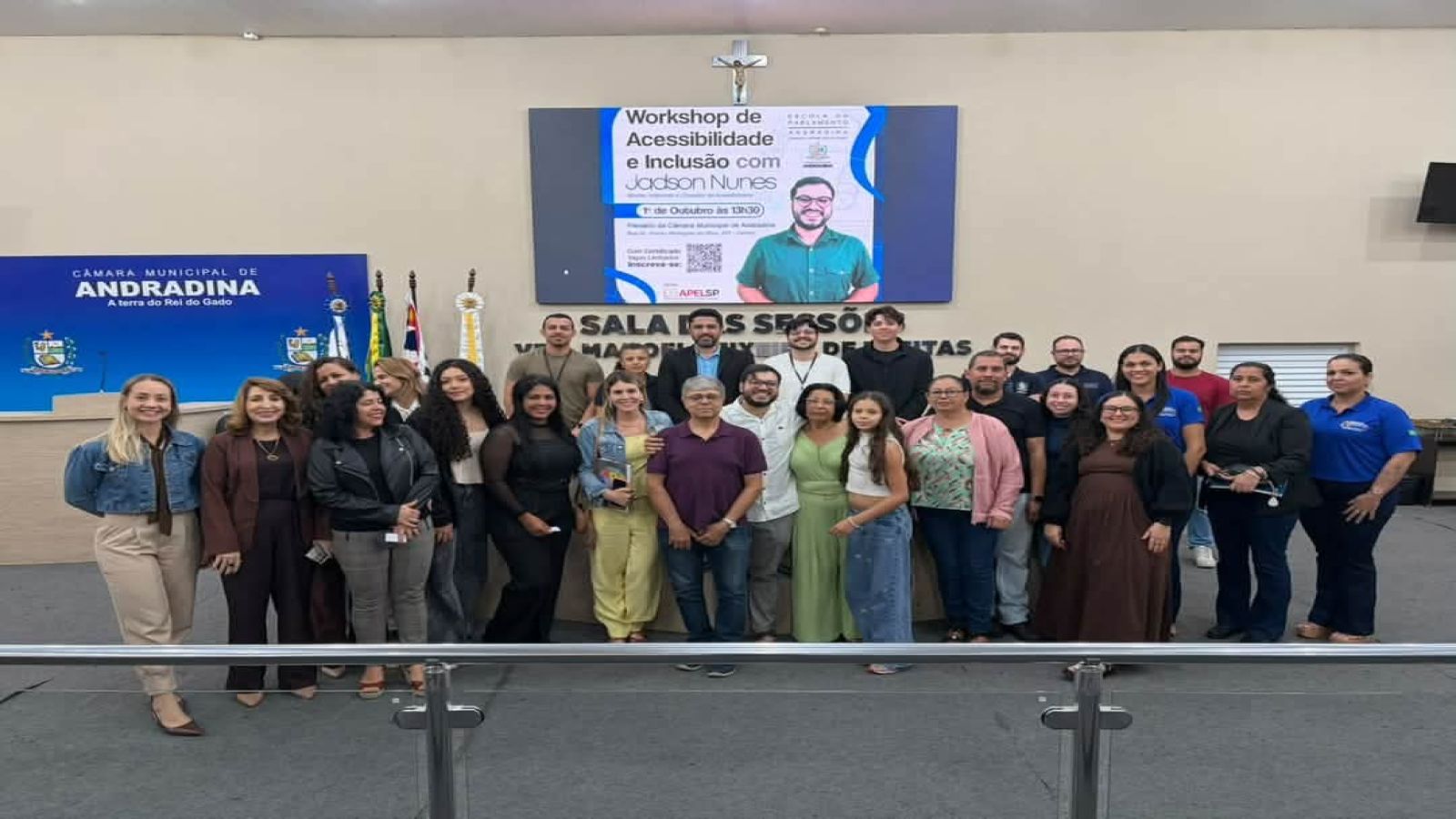Câmara de Andradina promove workshop sobre acessibilidade e inclusão