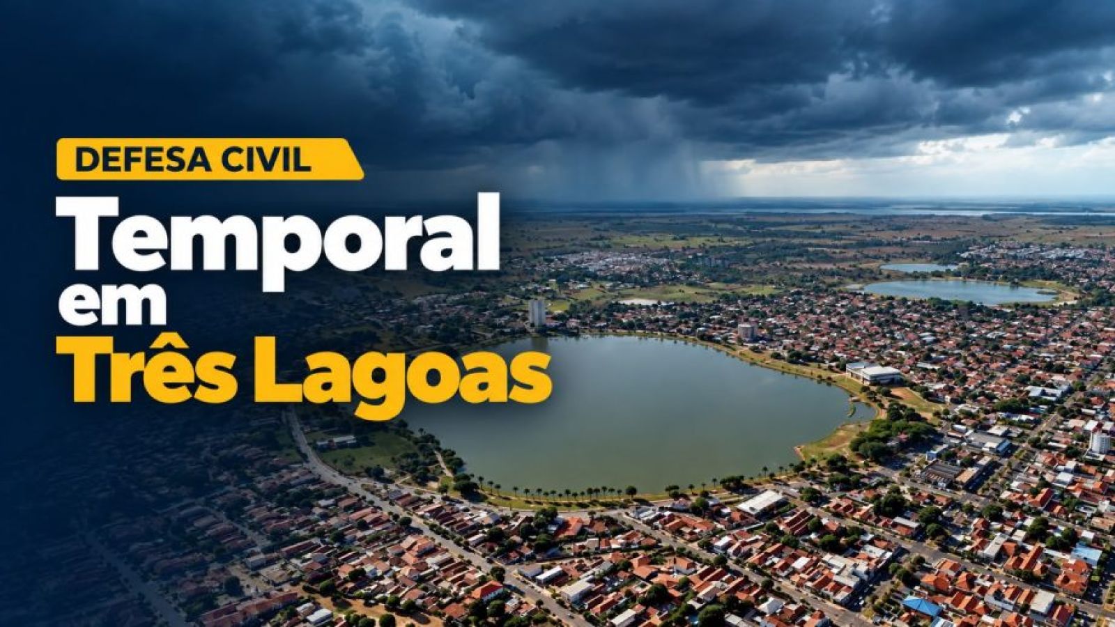 Defesa Civil atende ocorrências após temporal em Três Lagoas