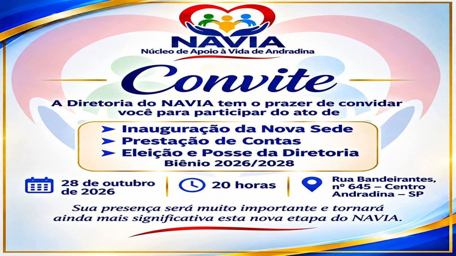 Em Andradina NAVIA realiza eleição e posse da nova Diretoria para o biênio 2026/2028