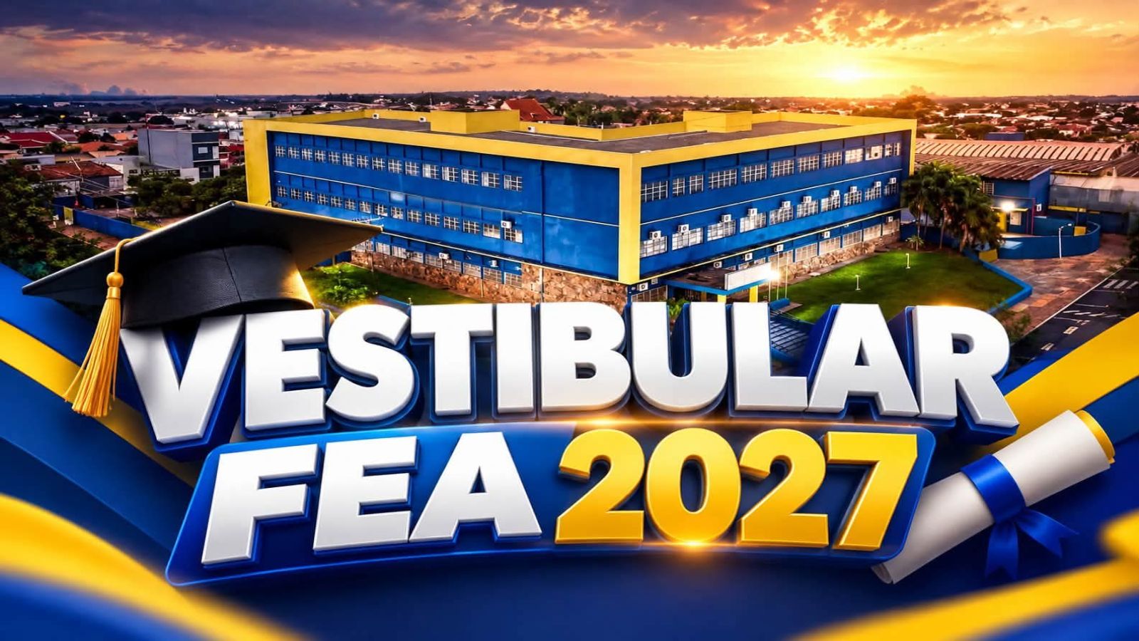 Vestibular 2027 da FEA acontece neste sábado em Andradina; inscrições são gratuitas 