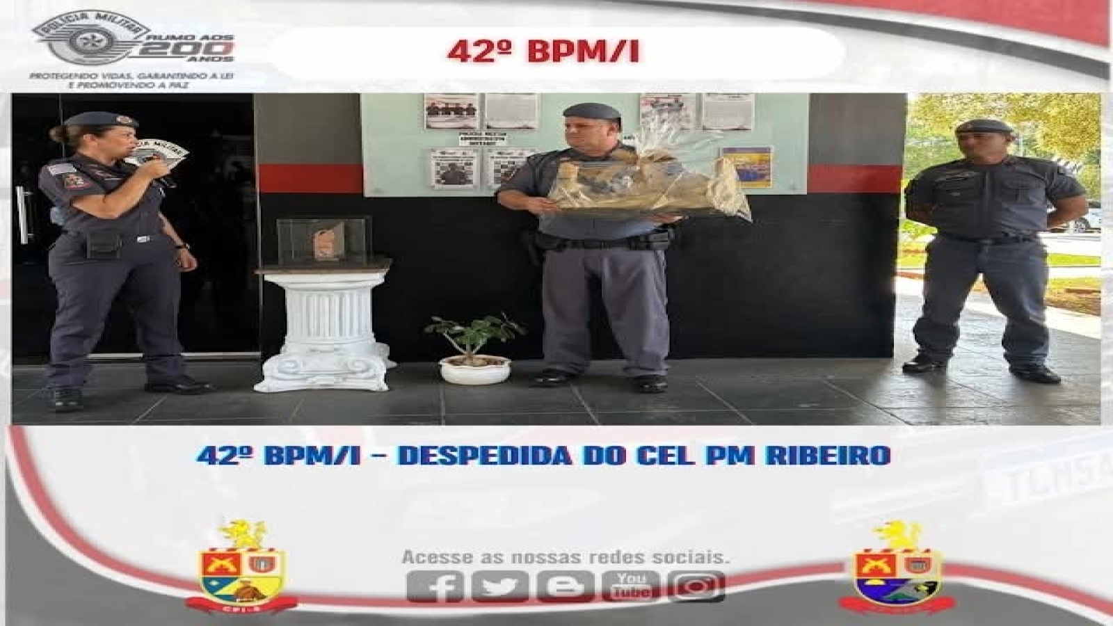 COMANDANTE DO 42º BPM/I DE PRESIDENTE VENCESLAU É PROMOVIDO AO POSTO DE CORONEL PM E PASSA PARA A RESERVA DA POLÍCIA MILITAR