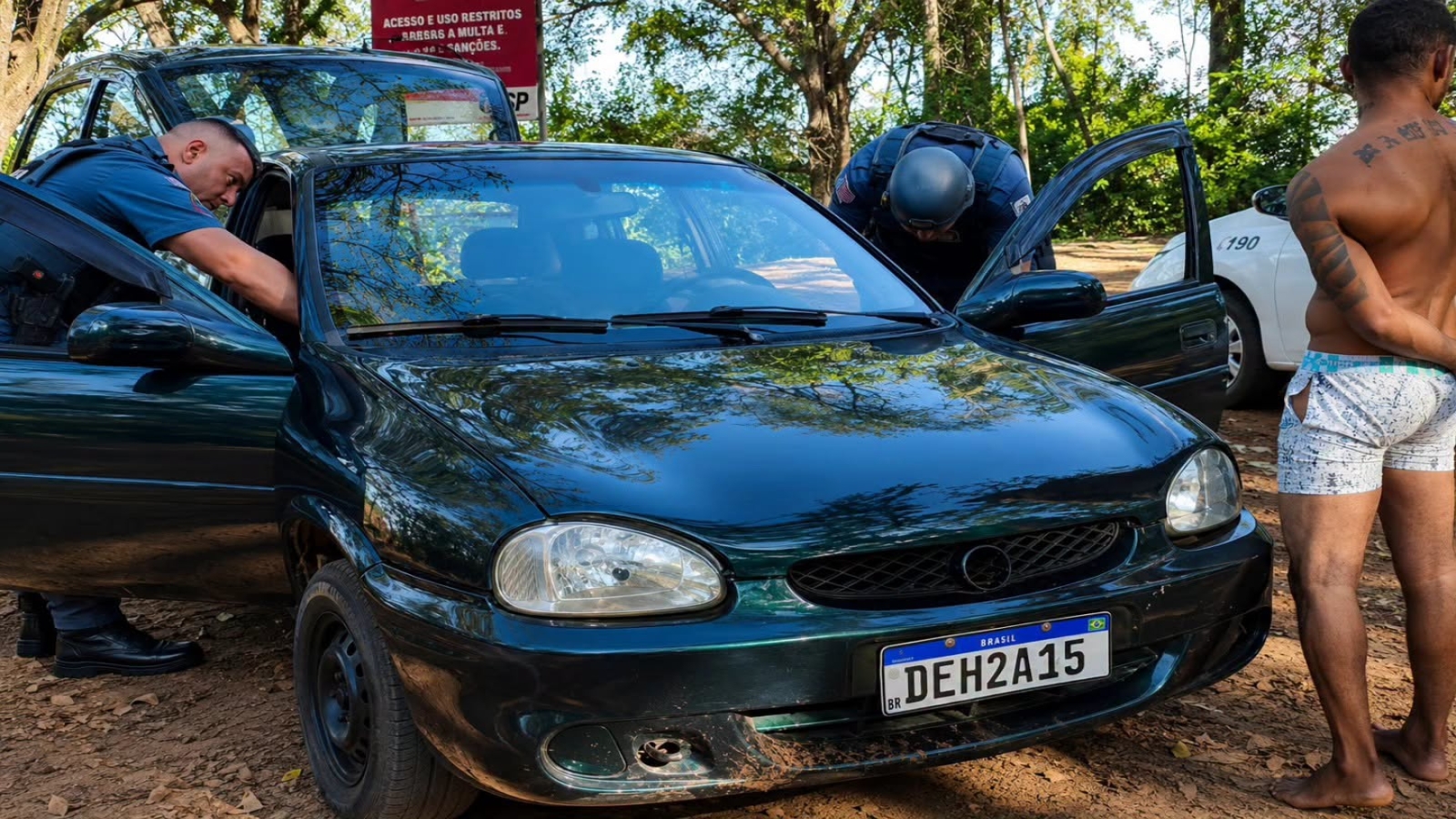 Polícia Militar recupera veículo e prende suspeito do furto na rampa do bairro Beira Rio em Castilho 