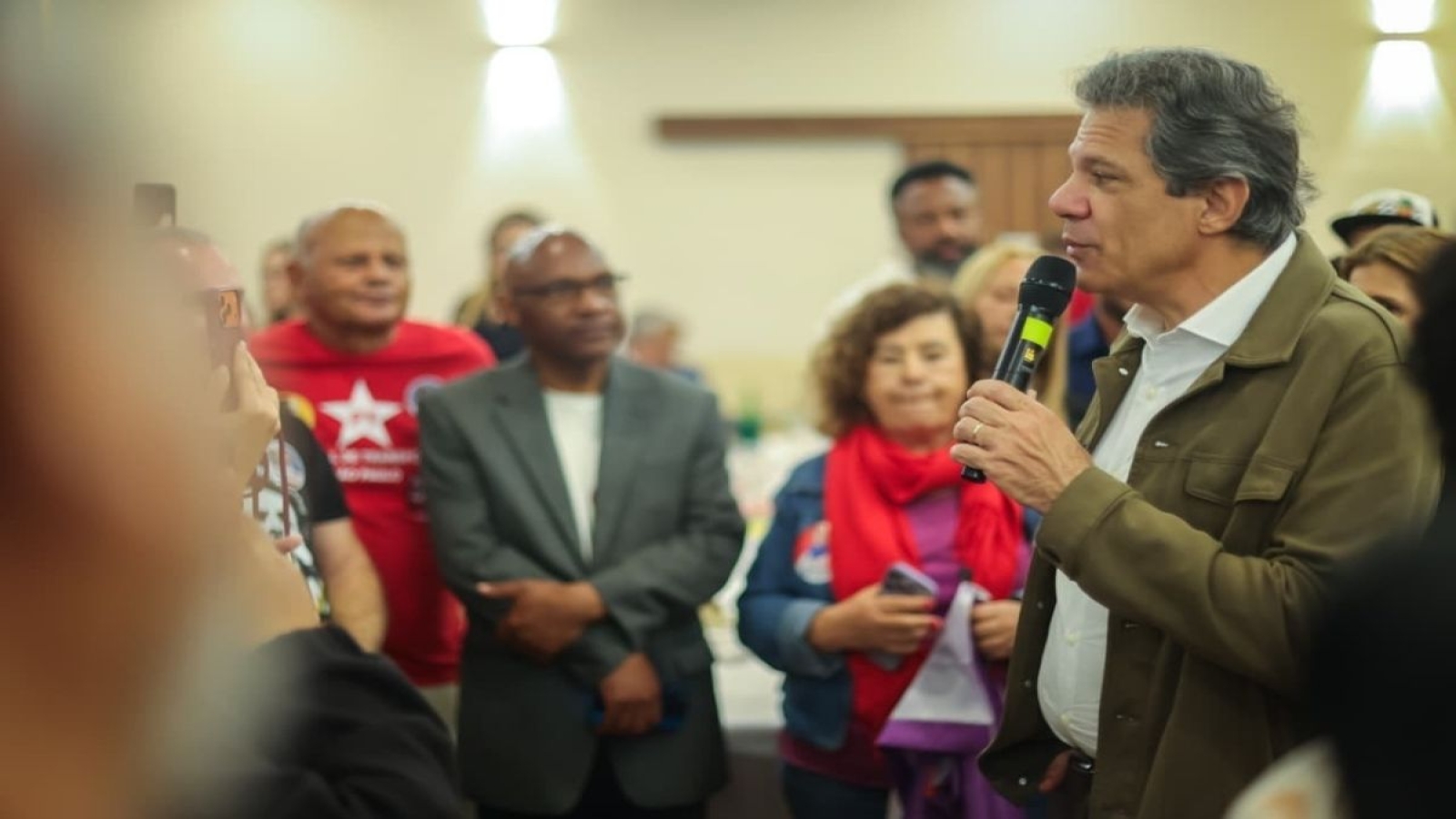 Haddad almoça em Campinas com lideranças políticas, sindicais e dos movimentos sociais